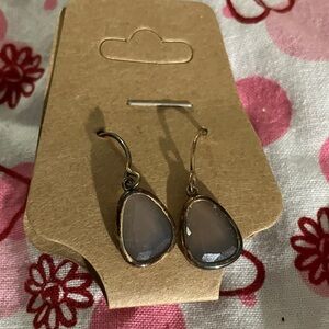 Chic Gold and Cream Drop Earrings